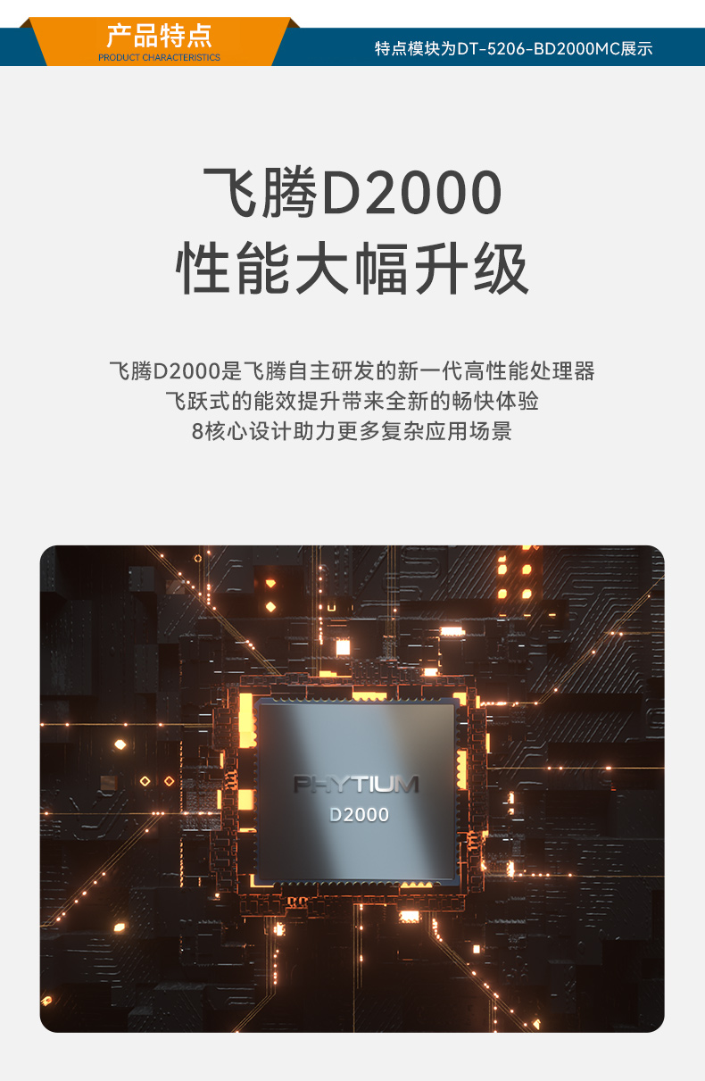 東田國(guó)產(chǎn)飛騰D2000 CPU,壁掛式工控機(jī),DT-5206-BD2000MC.jpg