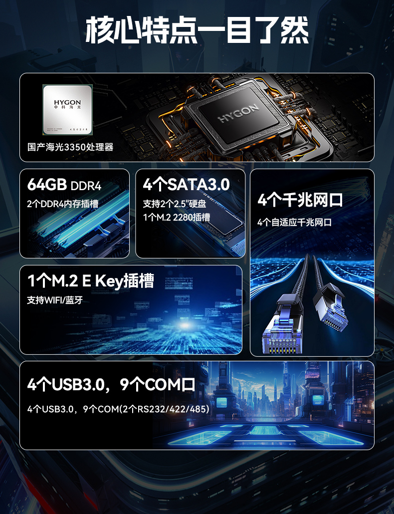 國產(chǎn)化無風(fēng)扇天津工控機,海光3350迷你工控主機,DTB-3086-3350.jpg